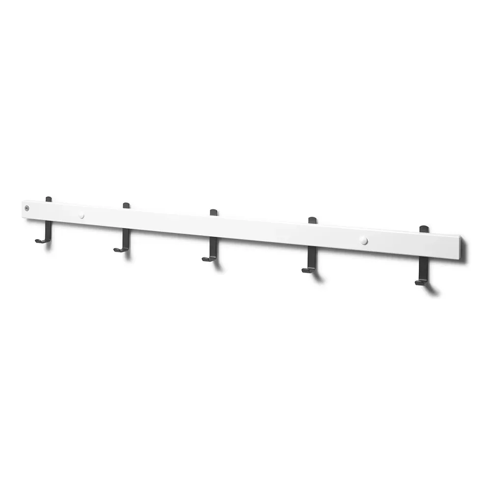 Oscarssons Möbel, Nadja Kroklist 90 cm Vitlackad Björk/Mattsvart stål
