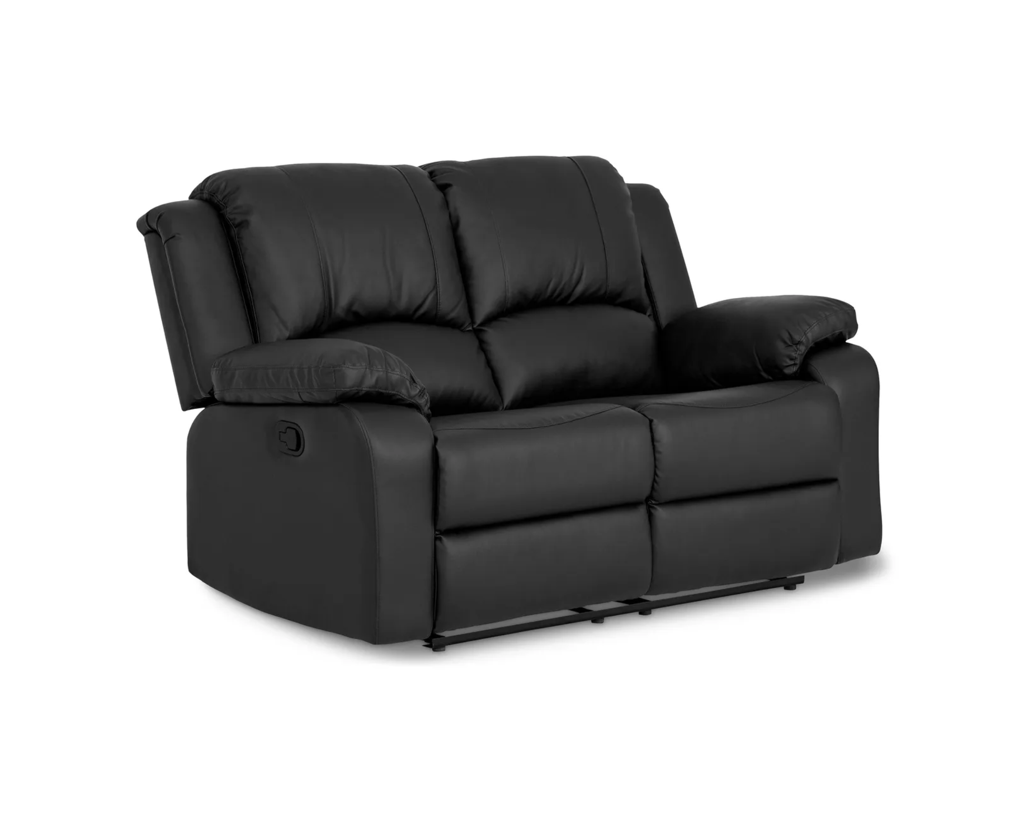 Norbo 2-sits reclinersoffa konstläder svart