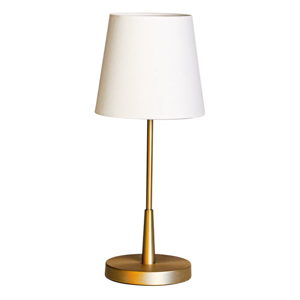 by Rydéns, Lumi bordslampa H: 48,5cm guld/vit