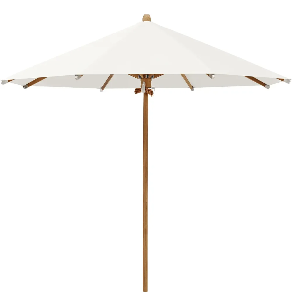 Glatz, Teakwood parasoll 300 cm Kat.4 404 White