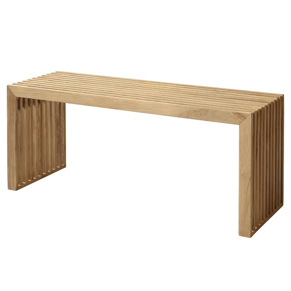 Cinas, Rib Bänk 104 cm Teak