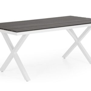 Brafab, Leone matbord 100x200 cm vitt / grått