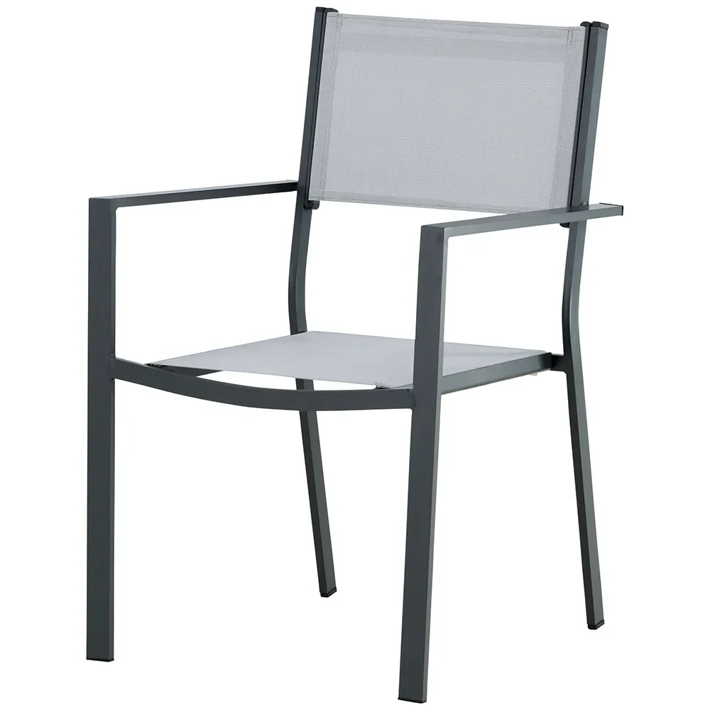 Venture Design, Copacabana Matstol Svart/Grå 2-pack