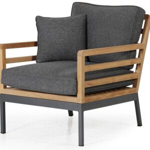 Brafab, Zalongo fåtölj natur/grå teak