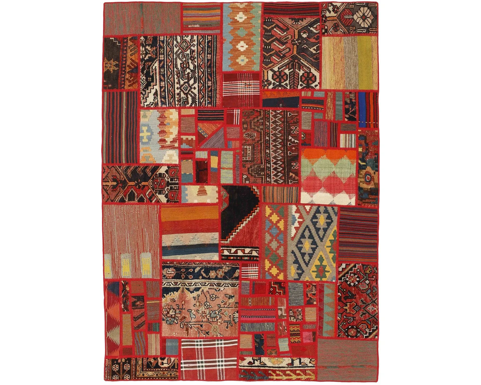 Rezas orientalisk x Tekkeh Kelim matta 140 x 200 cm