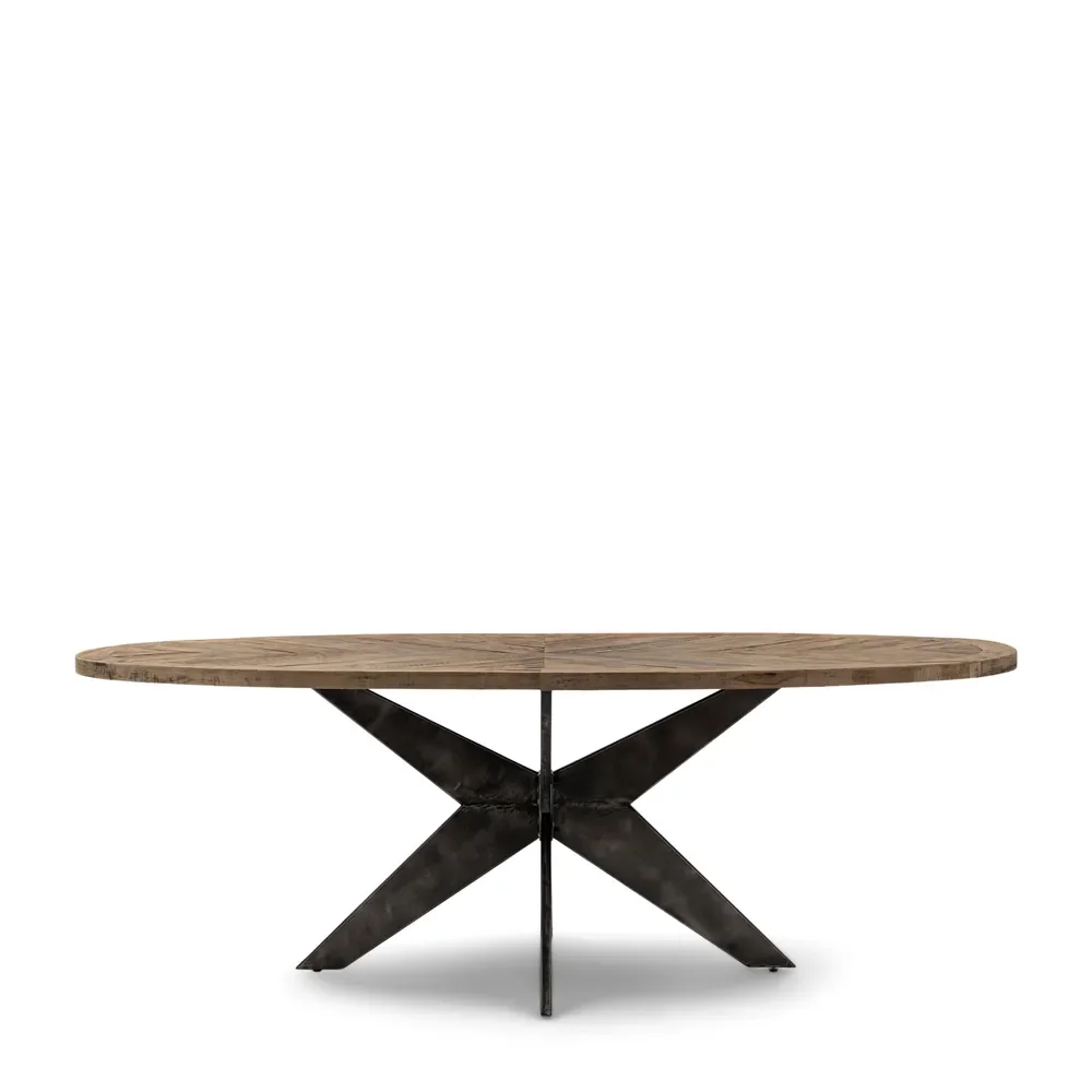 Riviera Maison, Falcon Crest Ellips Matbord 230x105 cm