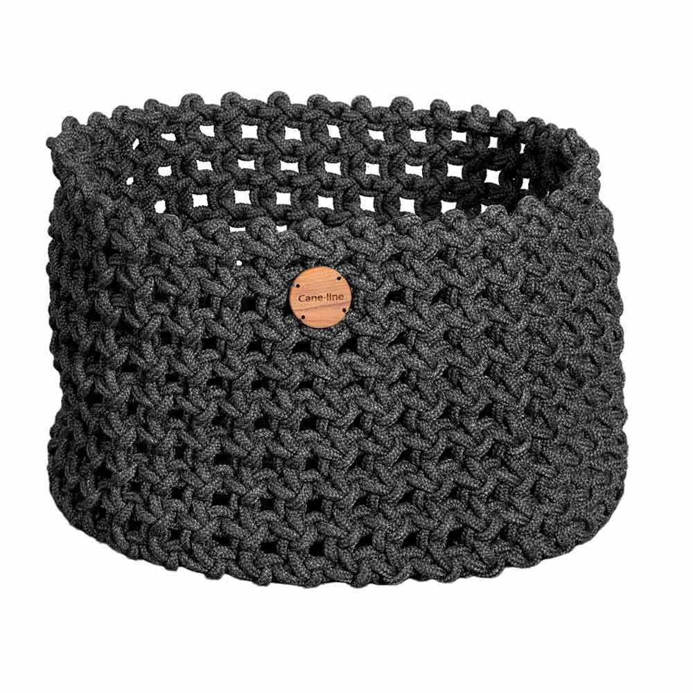 Cane-line, Soft Rope Korg Stor Ø50 Cm Dark Grey