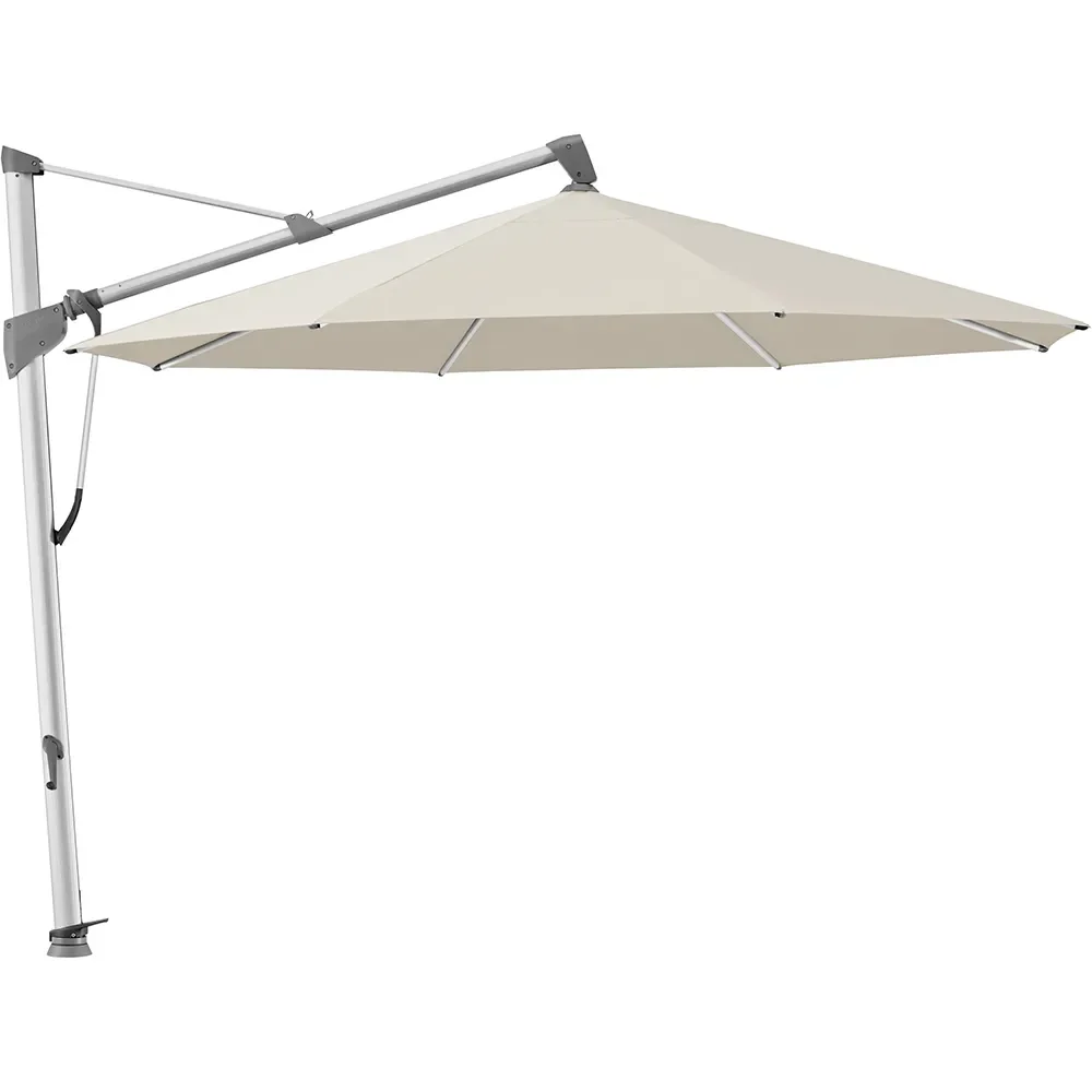 Glatz, Sombrano S+ frihängande parasoll 400 cm anodizerad alu Kat.5 527 Urban Chrome