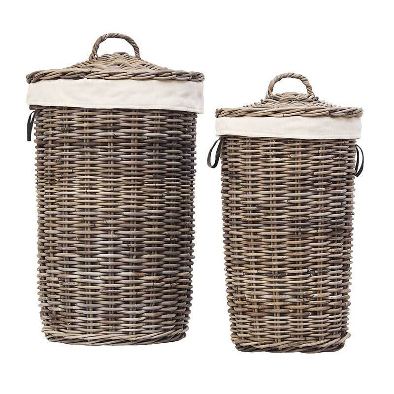 Artwood, Tvättkorg 2-Pack Kubu Grey