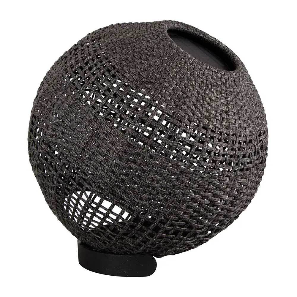 Cane-line, Illusion lampa rund Graphite, Soft Rope