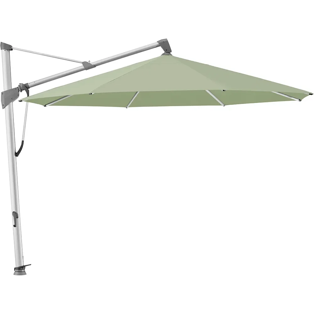 Glatz, Sombrano S+ frihängande parasoll 400 cm anodizerad alu Kat.5 579 Pistacchio