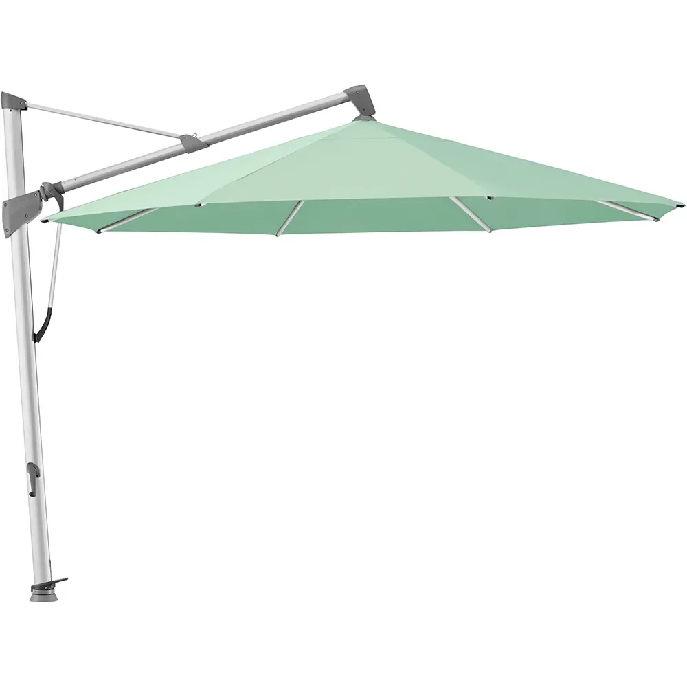 Glatz, Sombrano S+ frihängande parasoll 400 cm anodizerad alu Kat.5 581 Jade