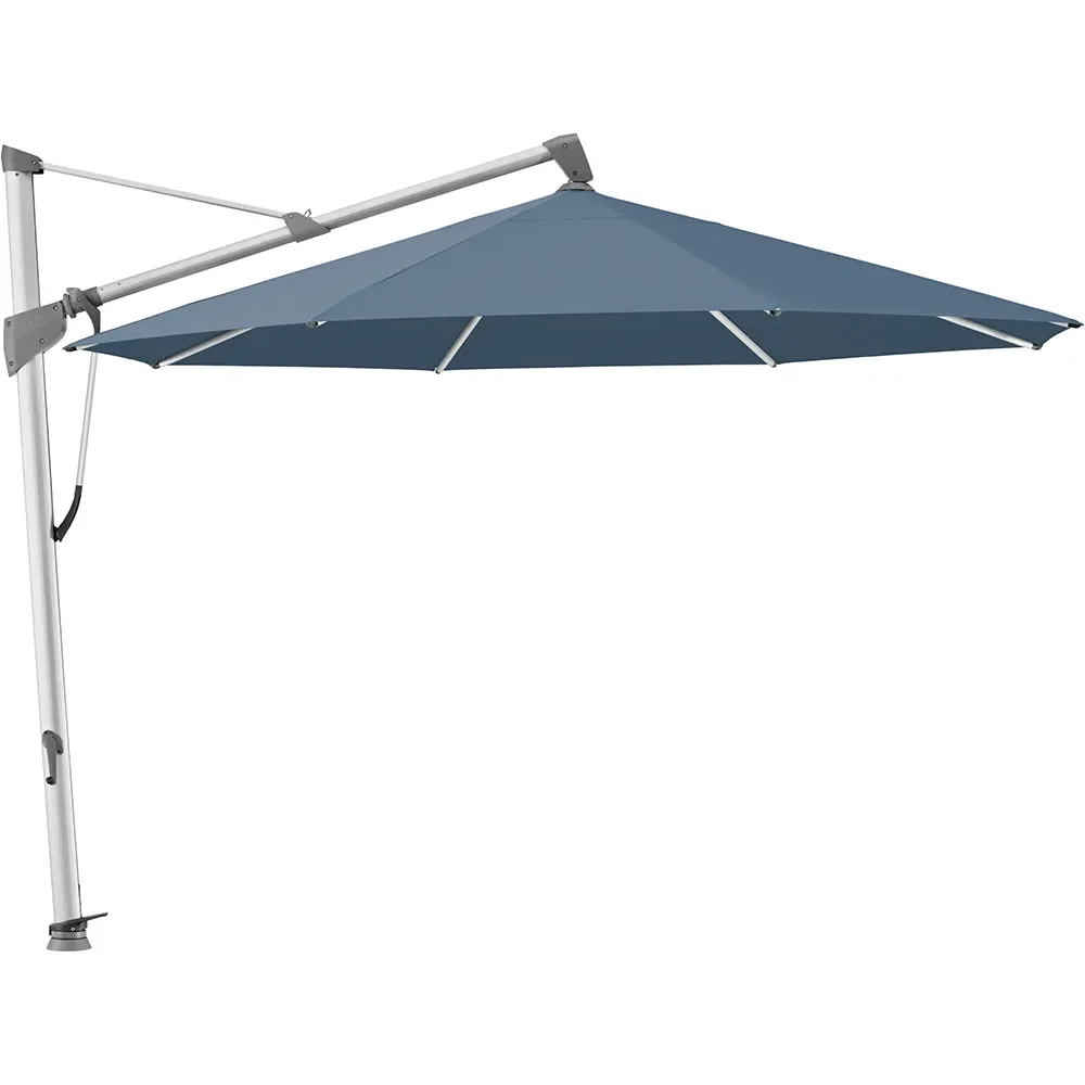 Glatz, Sombrano S+ frihängande parasoll 400 cm anodizerad alu Kat.5 600 Wave