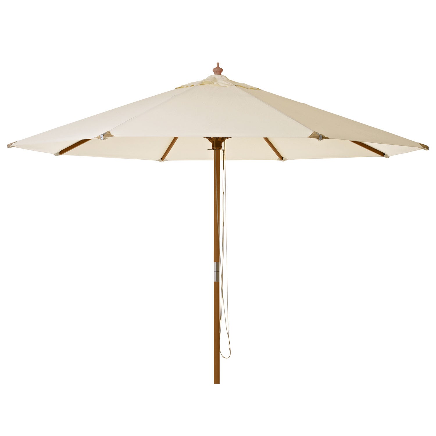 Cinas, Capri parasoll 300 cm trästomme offwhite