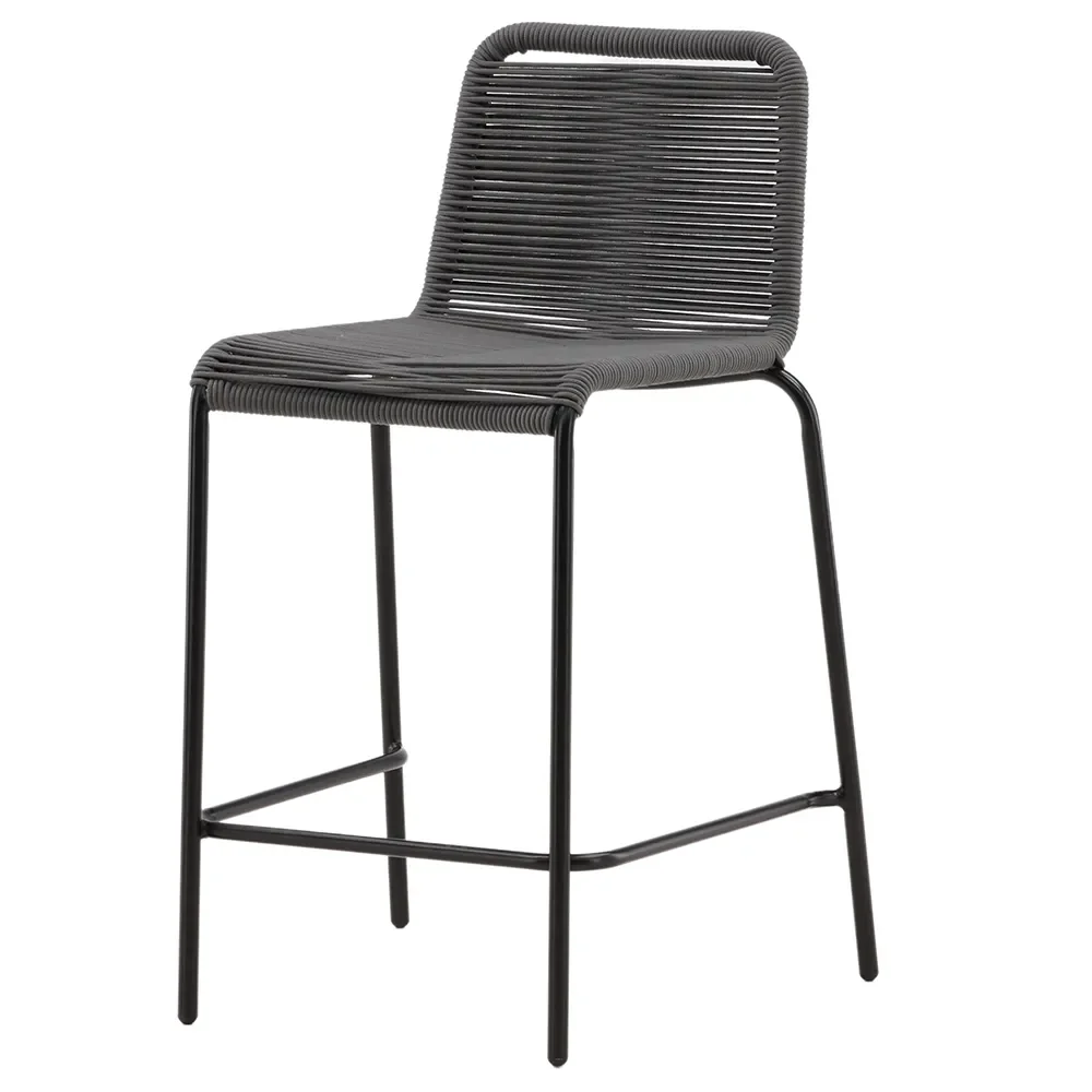 Venture Design, Lindos Barstol mörkgrå 2-pack