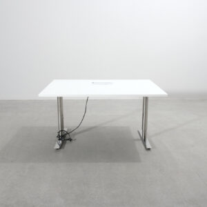 Konferensbord vit 100 x 140 cm