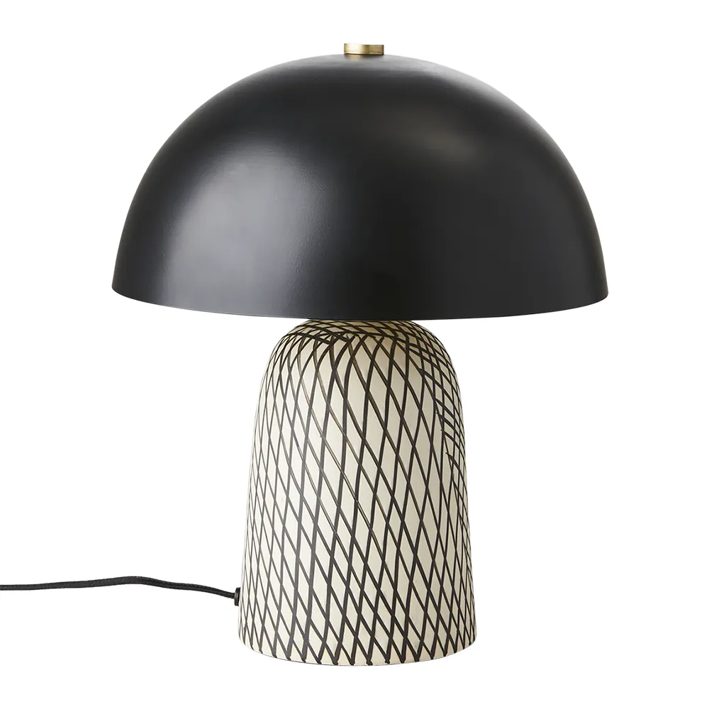 Affari of Sweden, Fungi bordslampa svart/vit