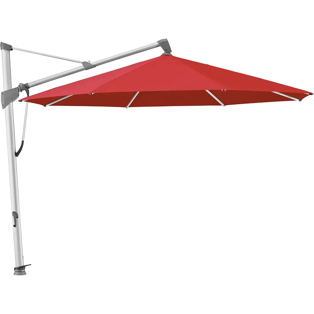 Glatz, Sombrano S+ frihängande parasoll 400 cm anodizerad alu Kat.5 801 Campari