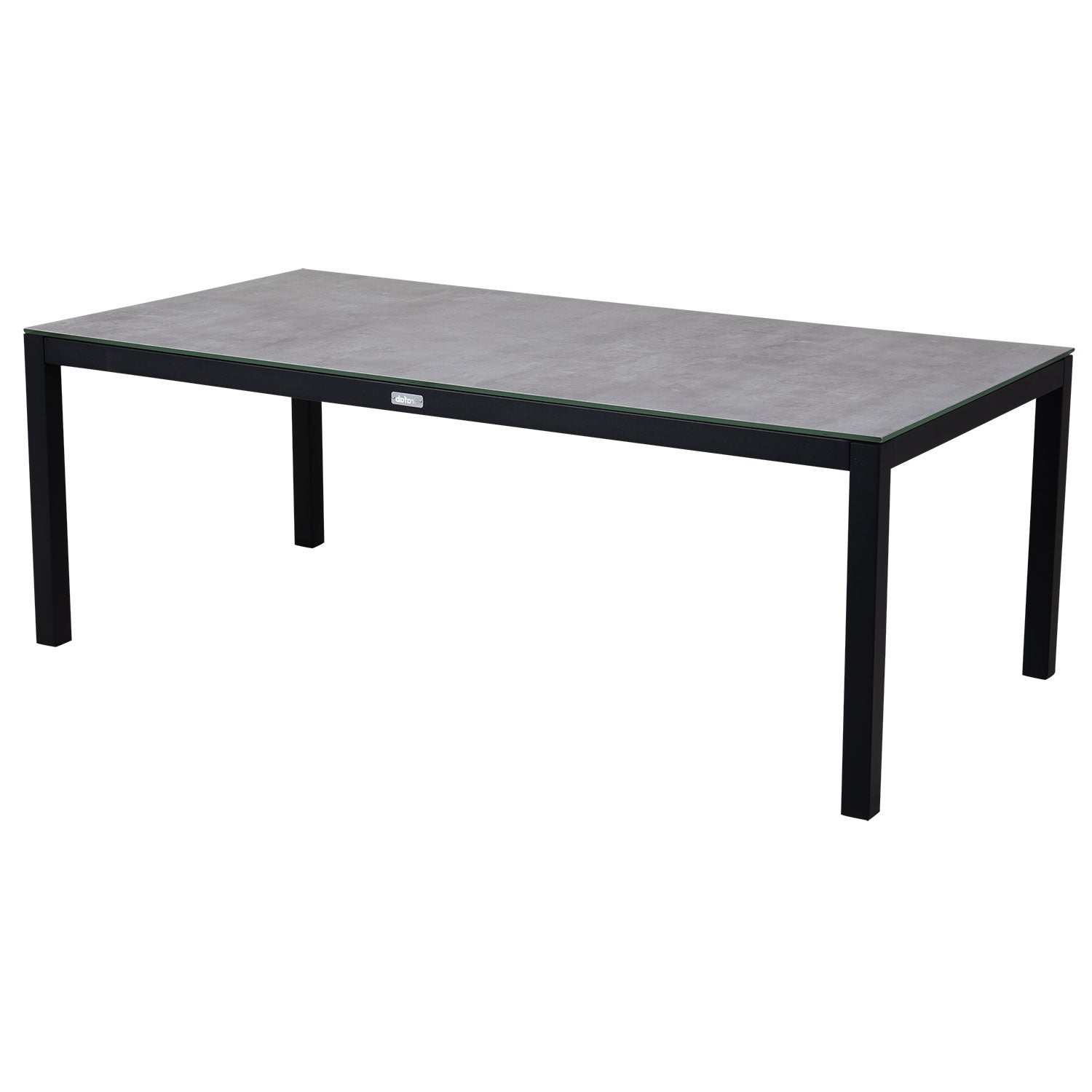 Brafab, Belfort soffbord svart/grå aluminium 70x140 3D-printad glasskiva