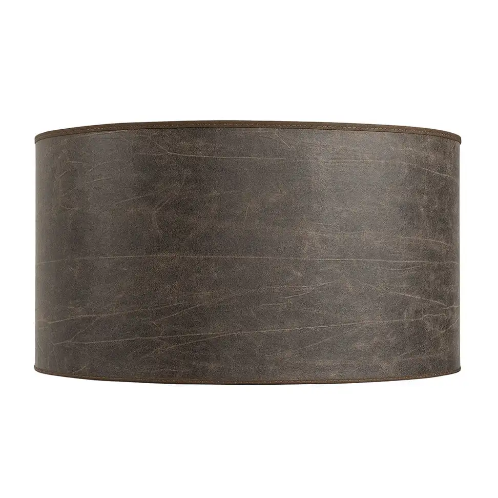 Artwood, Lampskärm Cylinder Large Leather Pale Brown
