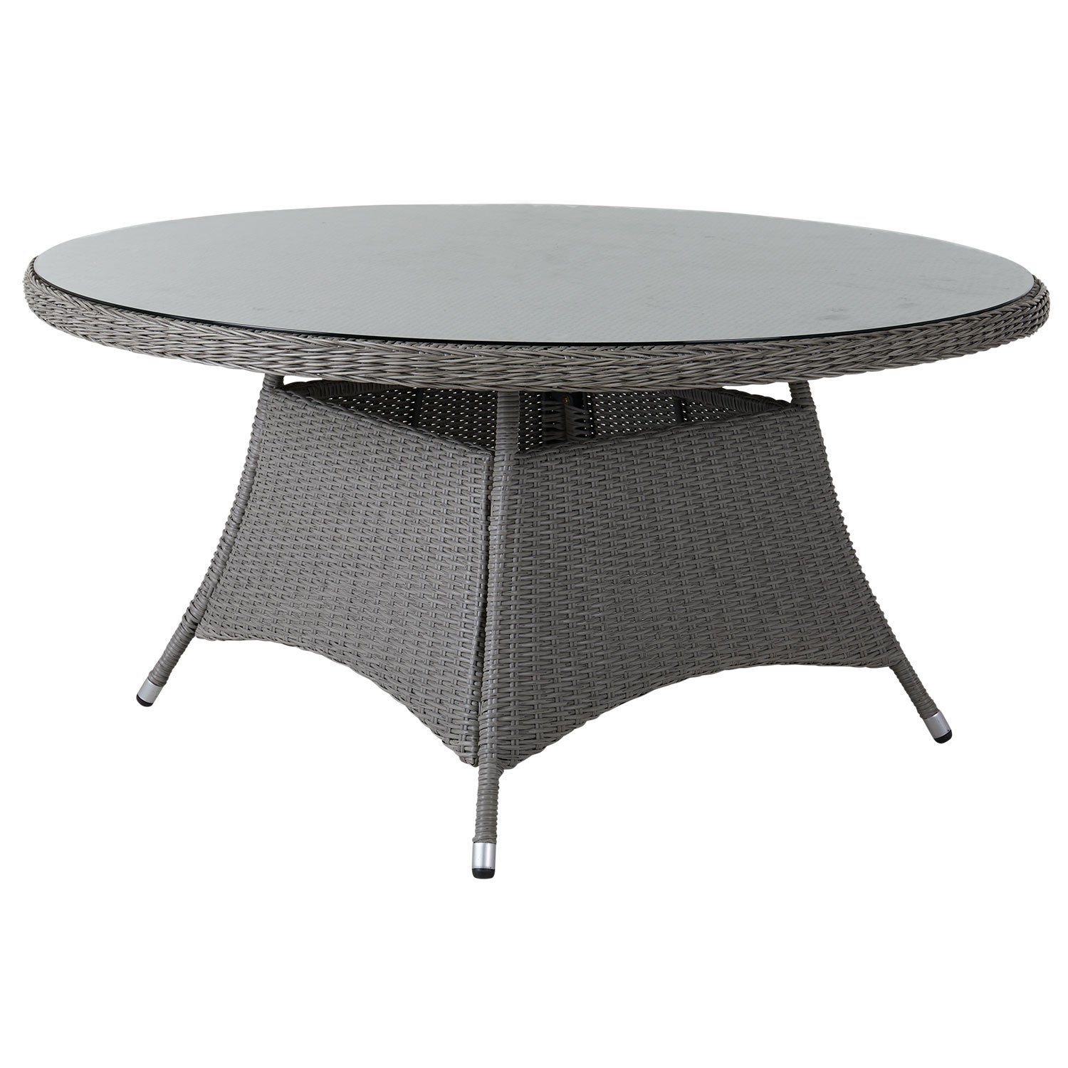 Brafab, Hornbrook matbord 150  cm grå konstrotting inkl glas