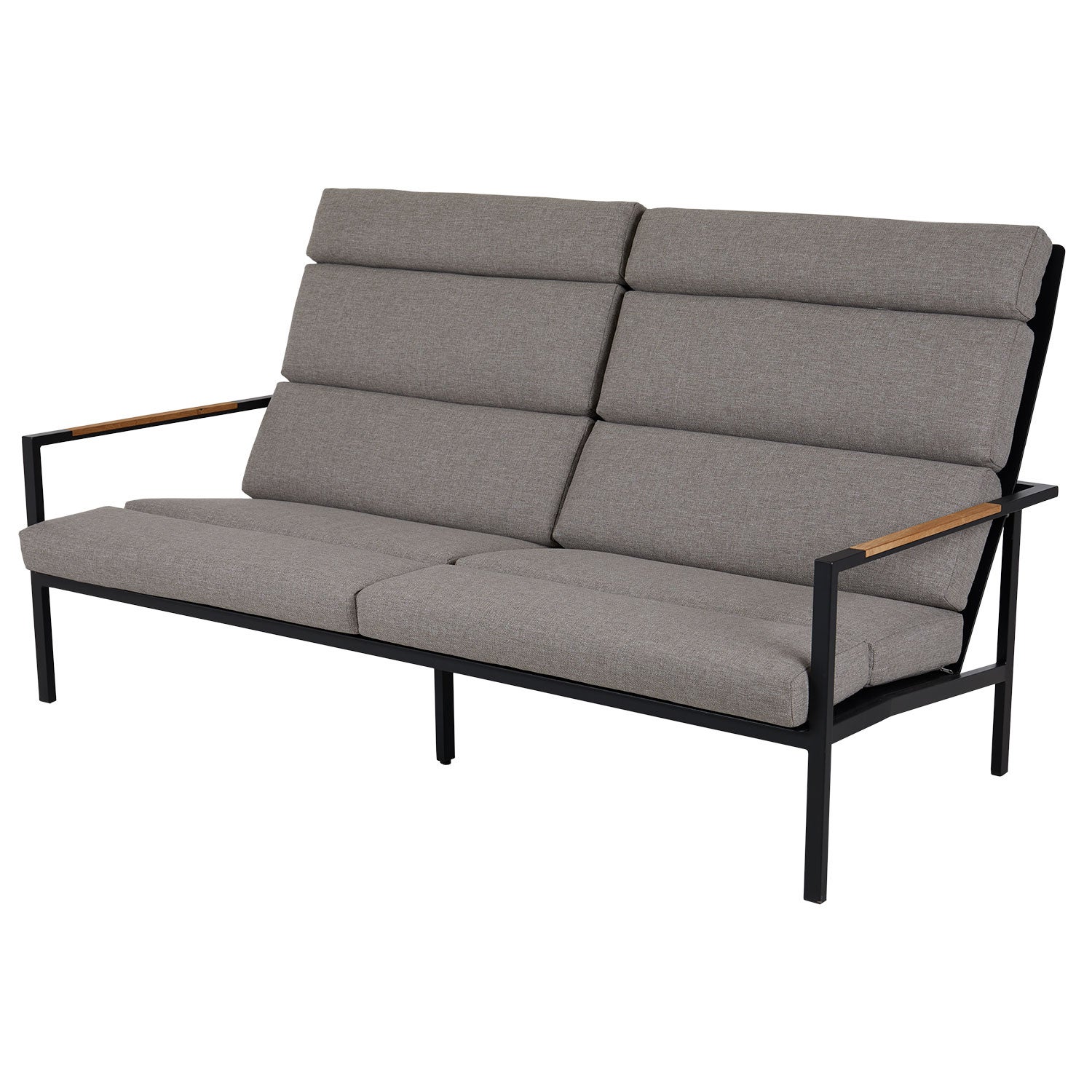 Brafab, Indus 3-sits soffa svart med dyna