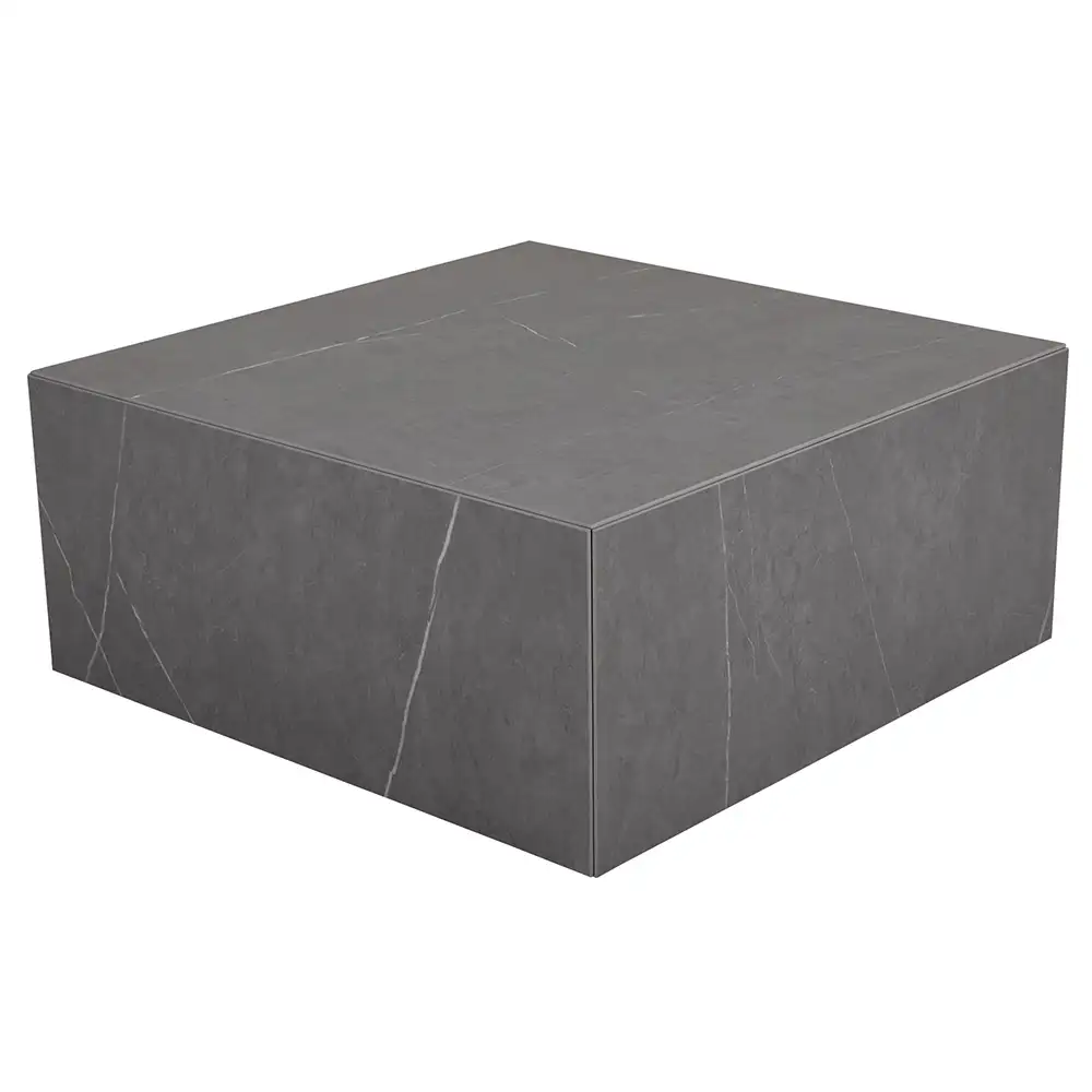 Brafab, Zten soffbord 80x80 i grå marmor look