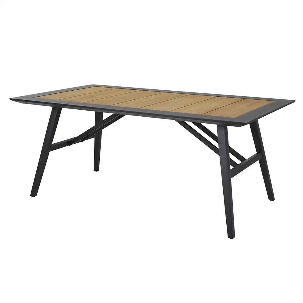 Brafab, Chios matbord 100x175 cm svart/teak