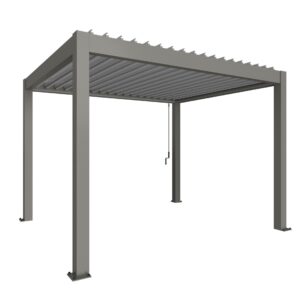 Biohort, Pergola size 3.5 x 3 metallic quartz grey/silver