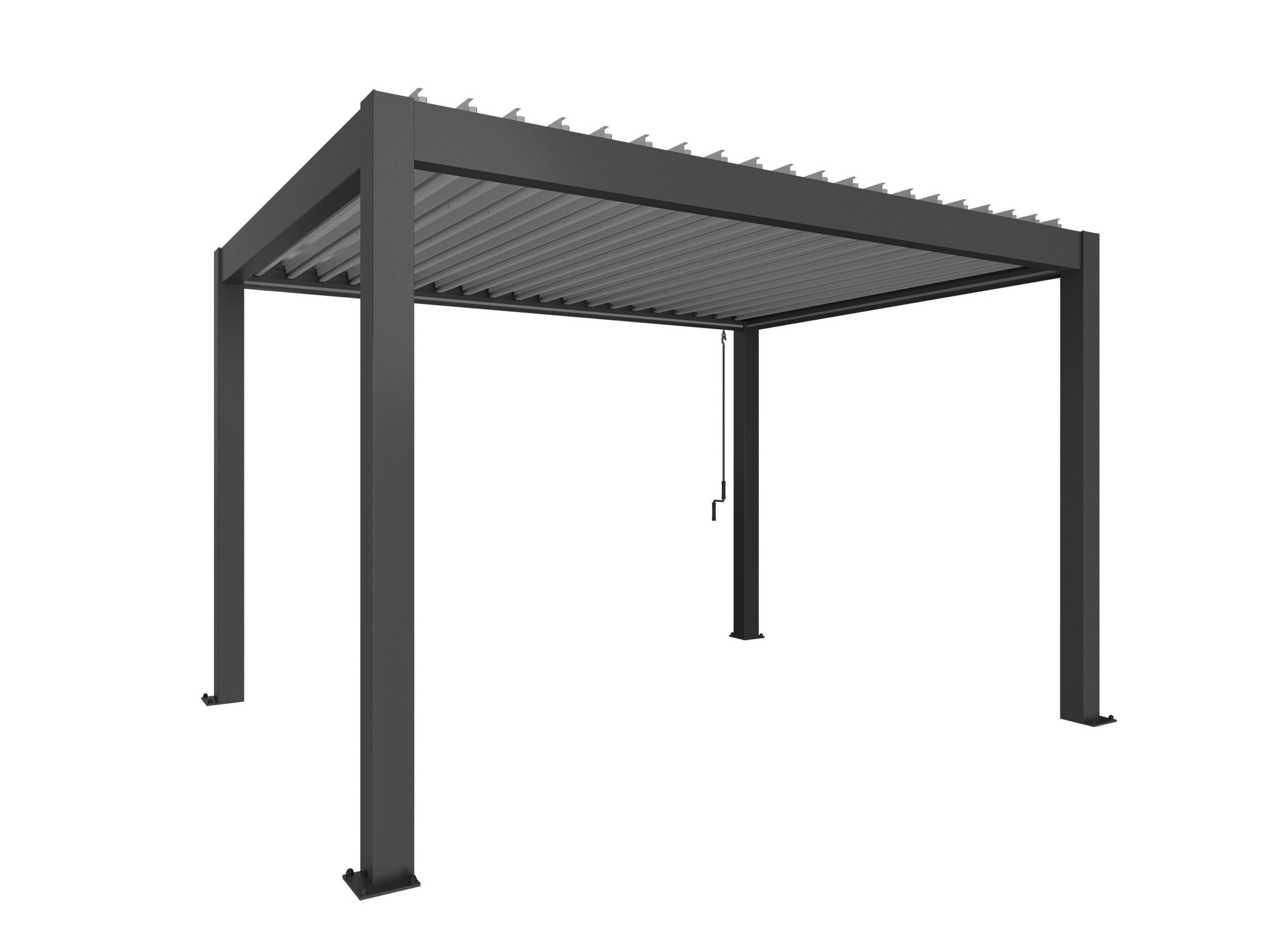 Biohort, Pergola storlek 4 x 3 metallic dark grey/silver