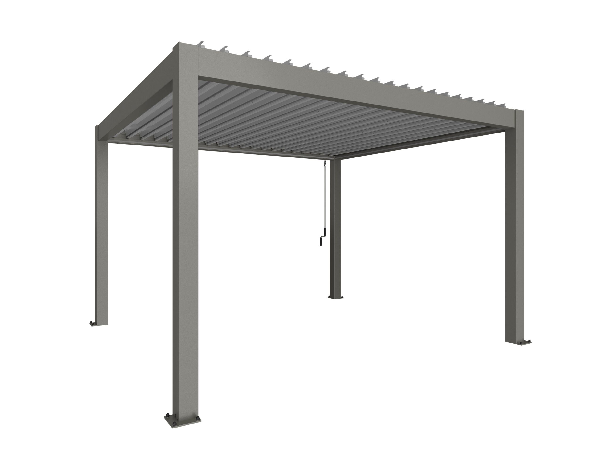 Biohort, Pergola size 4 x 3.5 metallic quartz grey/silver