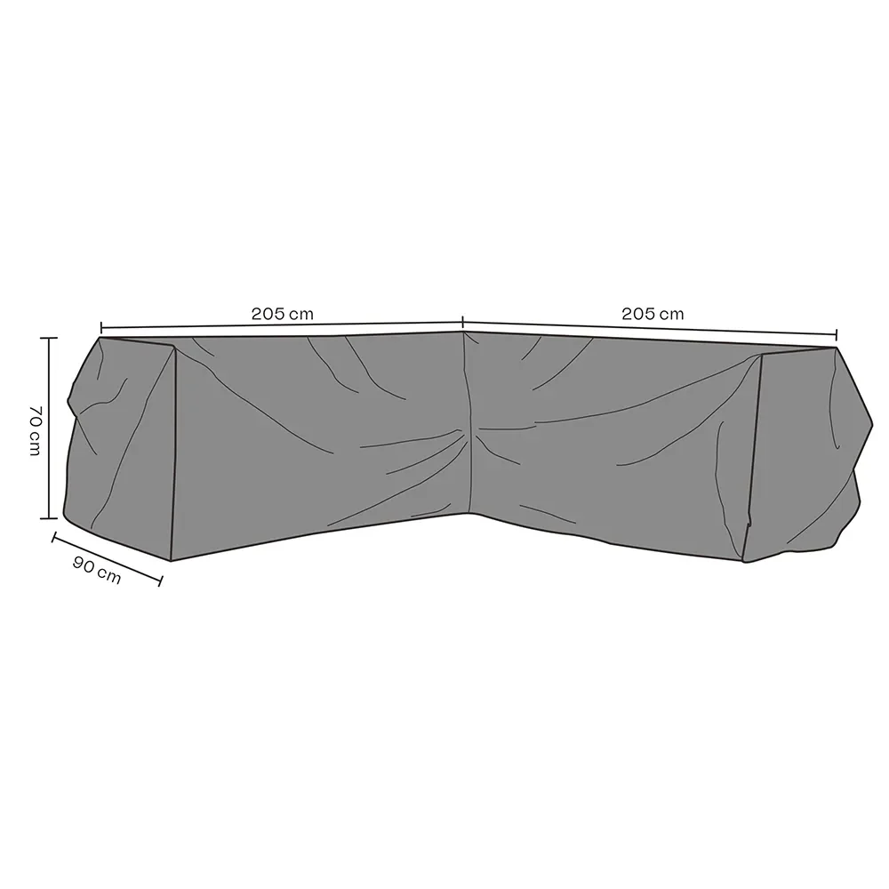 Brafab, Möbelskydd hörnsoffa 205/205x90 cm Premium