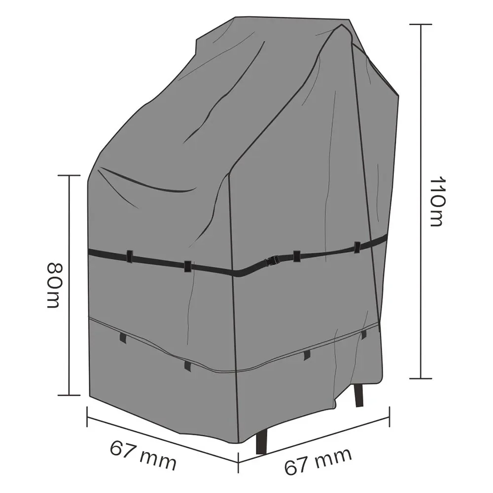 Brafab, Möbelskydd Stapelstol 67x80/110 cm Premium