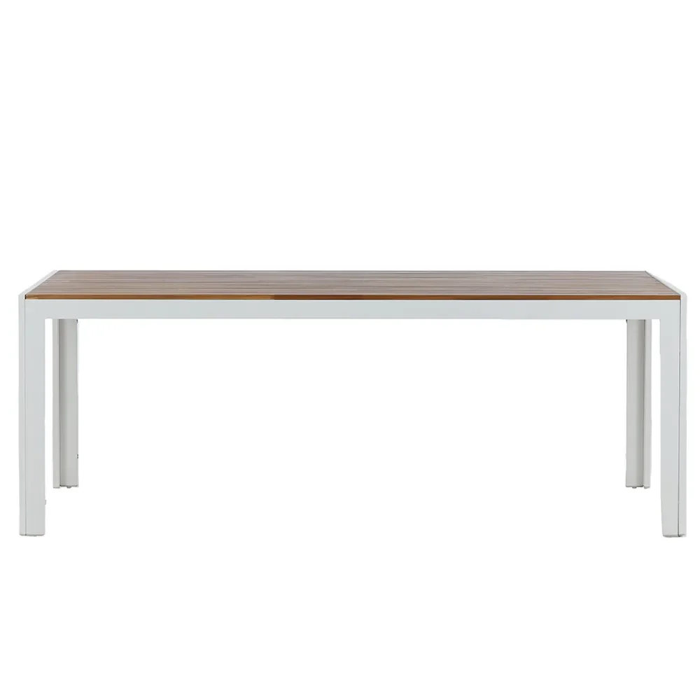 Venture Design, Bois matbord 90x205 cm Vit/Akacia