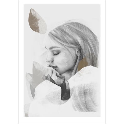 Anna Bülow, Anna Bülow poster Dreamer in White 30x40 cm 220g/signerat
