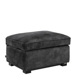 Artwood, Midtown Ottoman Velvet Dark Grey
