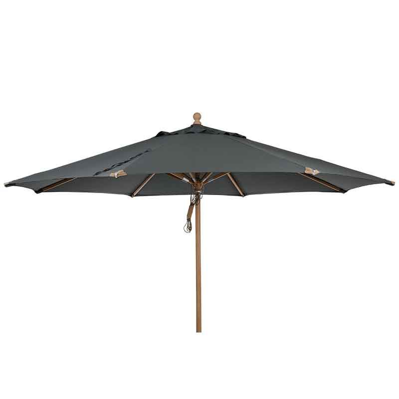 Brafab, Parma träparasoll 350 cm grå