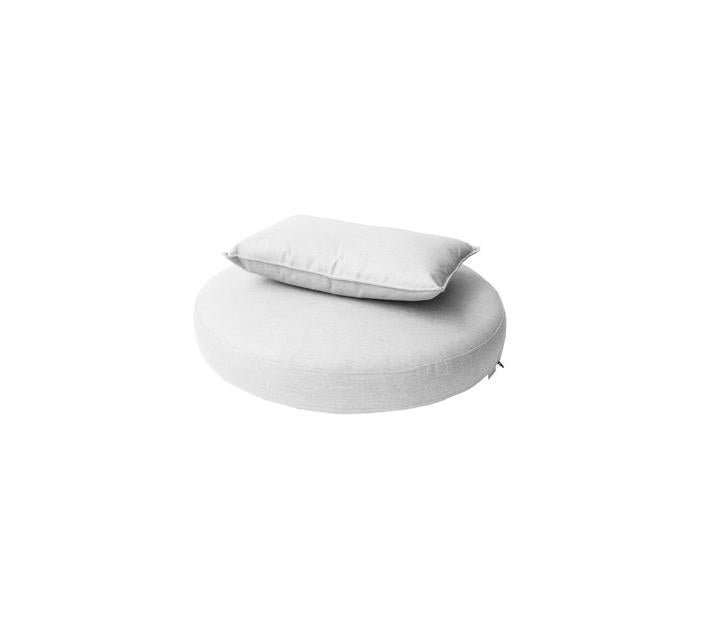 Cane-line, Kingston Dynset Solstol Vit, Sunbrella Natte