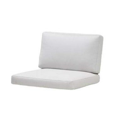 Cane-line, Connect Dynset Vit, Sunbrella Natte Mitt, Fåt & 2-Sits