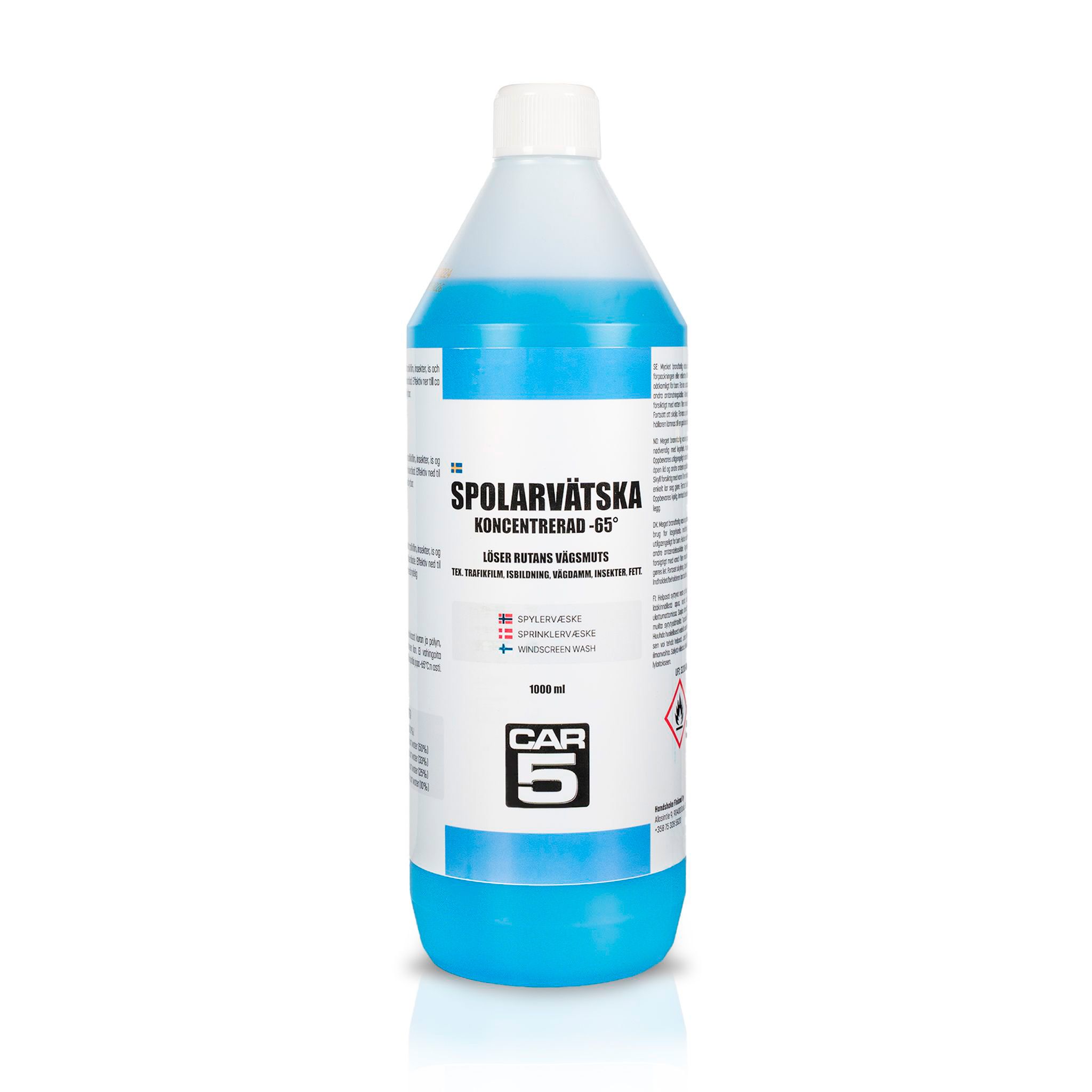 Koncentrerad Spolarvätska CAR5 -65°, 1000 ml