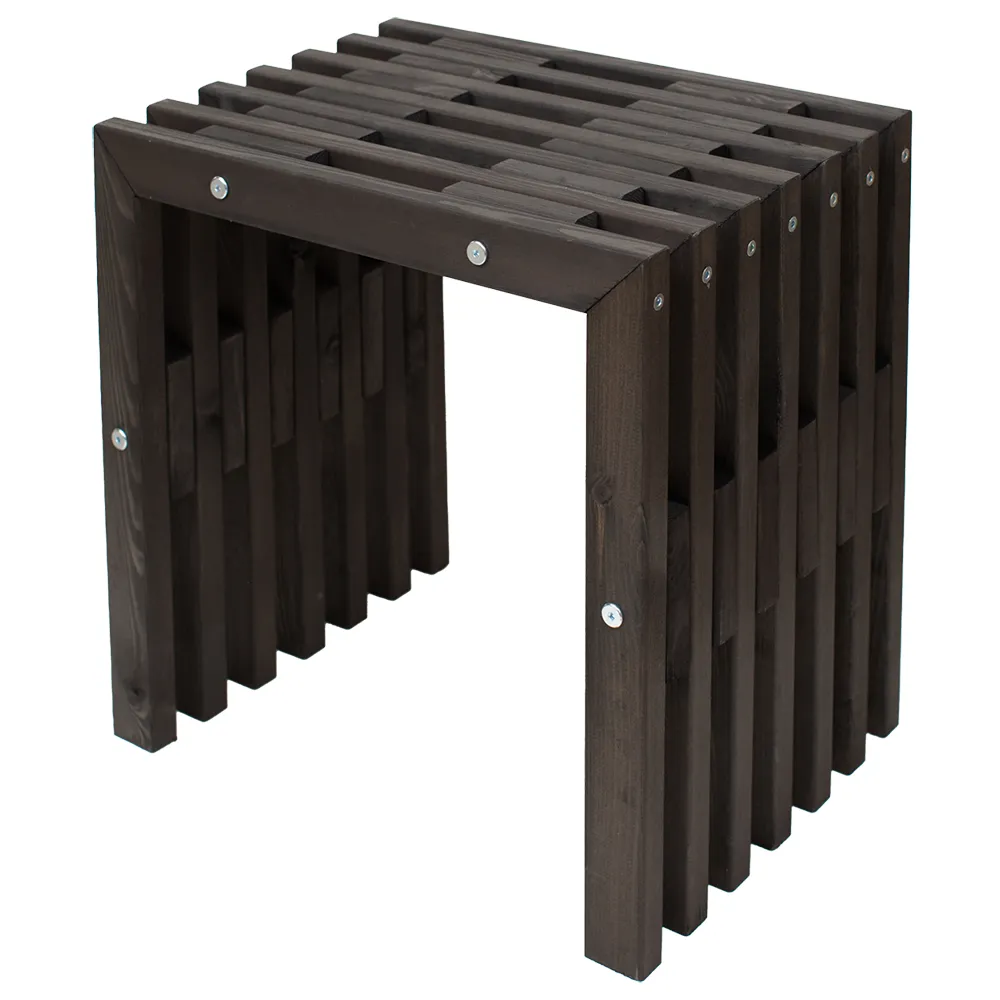 Hillerstorp, D-Bench 45 cm svartoljad furu