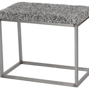 Skinnwille, Palle Bänk 60x35 cm Stone/Steel