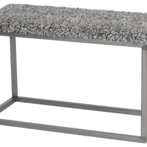 Skinnwille, Palle Bänk 80x35 cm Stone/Steel