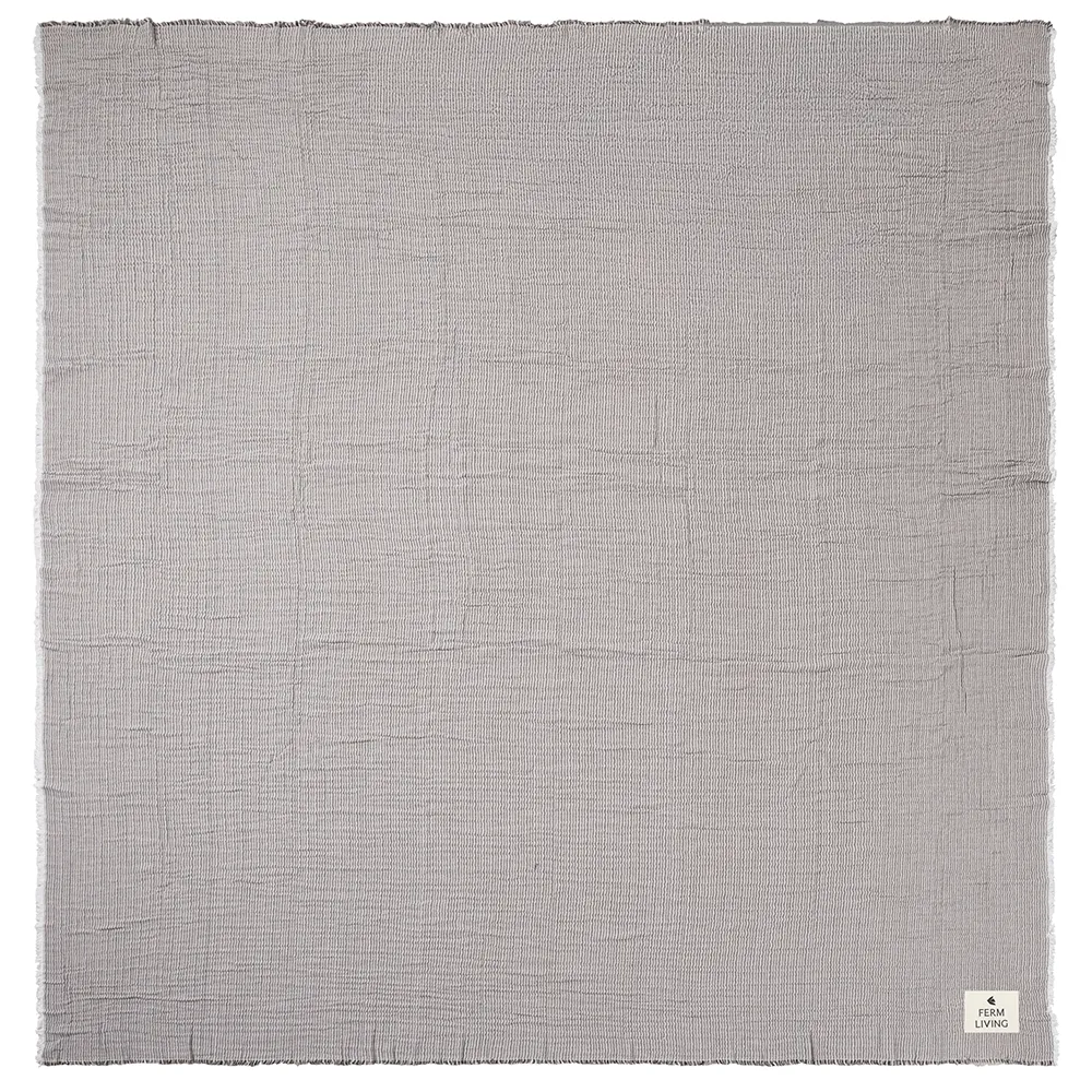 Ferm Living, Fino Överkast - Ink Blue/Sand