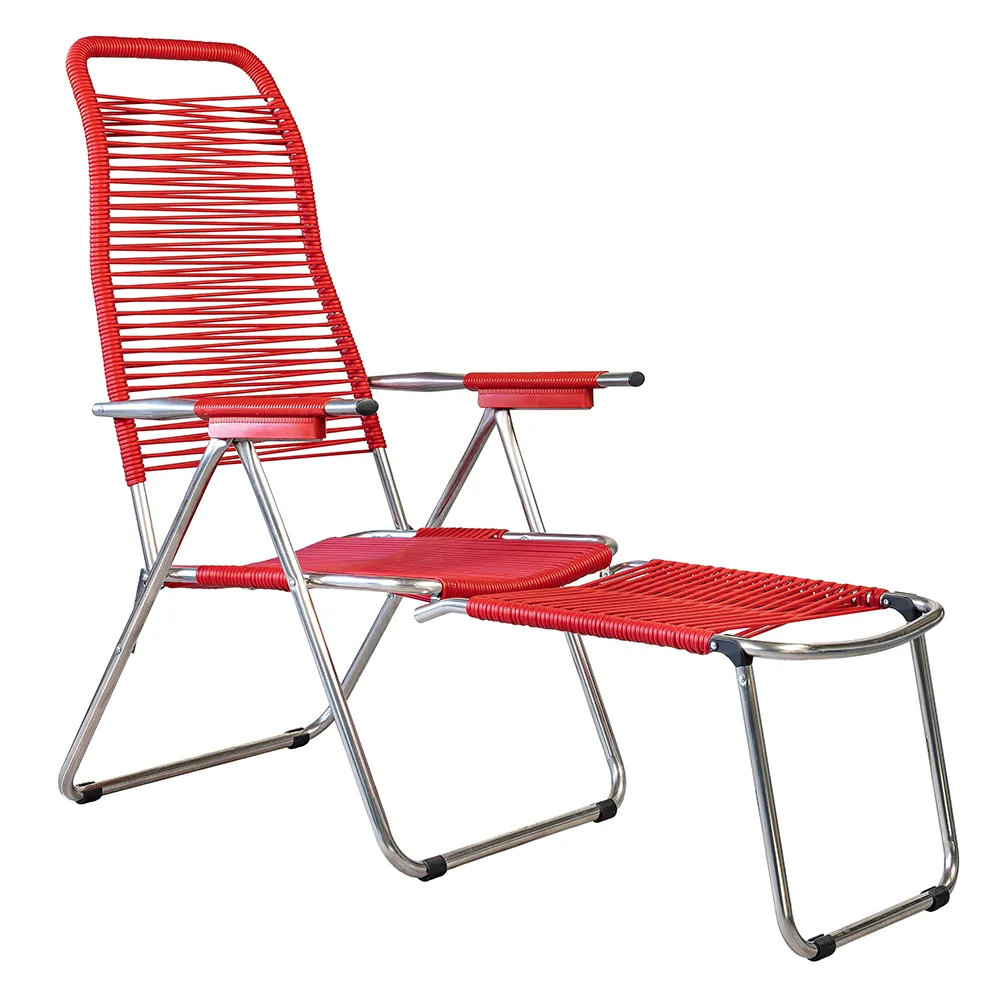 Fiam, Spaghetti footrest red matt aluminium