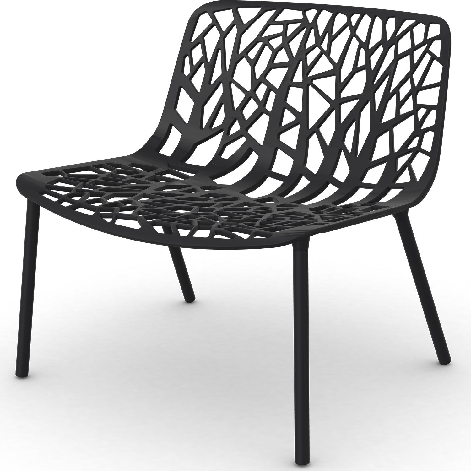 Fast, Forest loungefåtölj Black