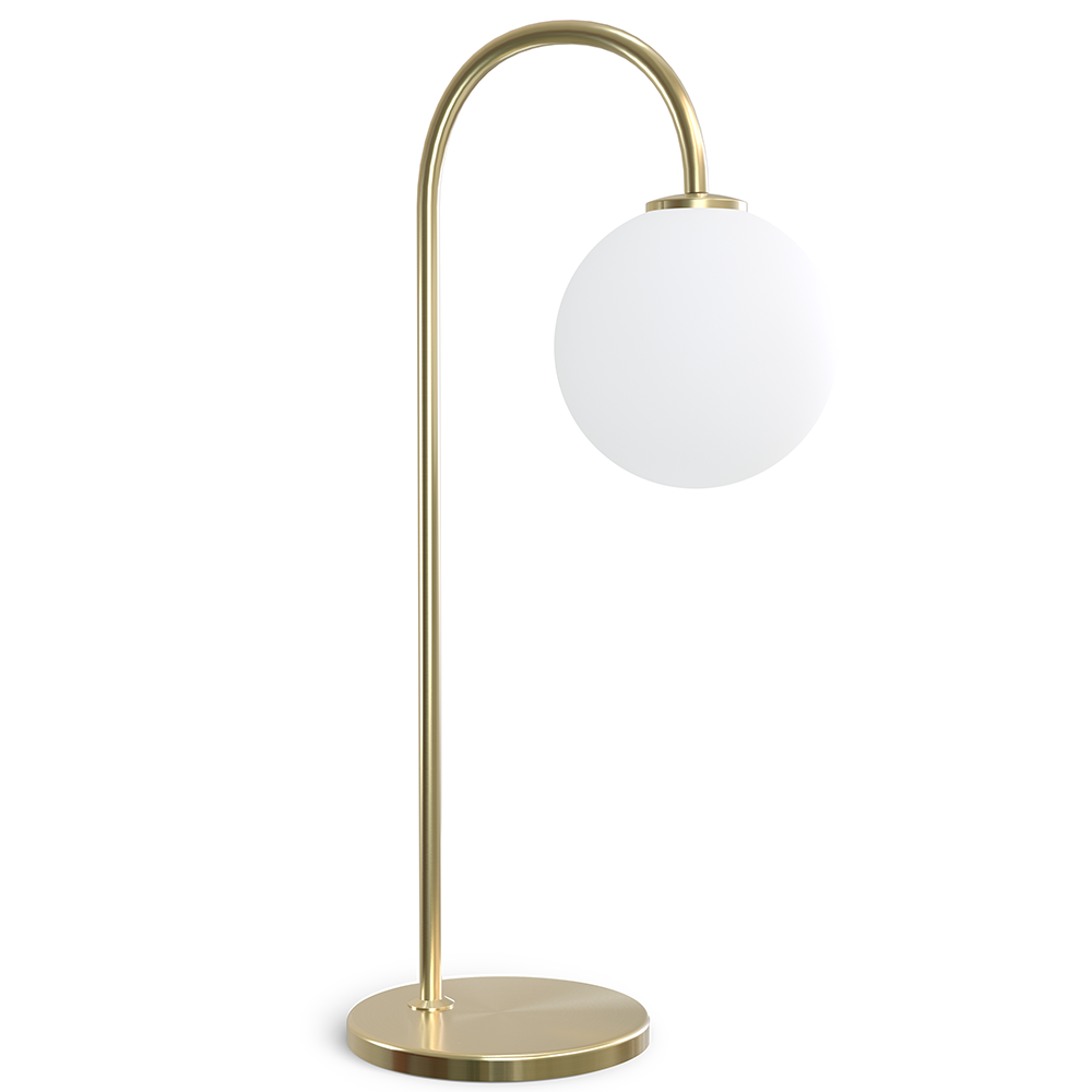 Herstal, Ballon bordslampa mässing G9