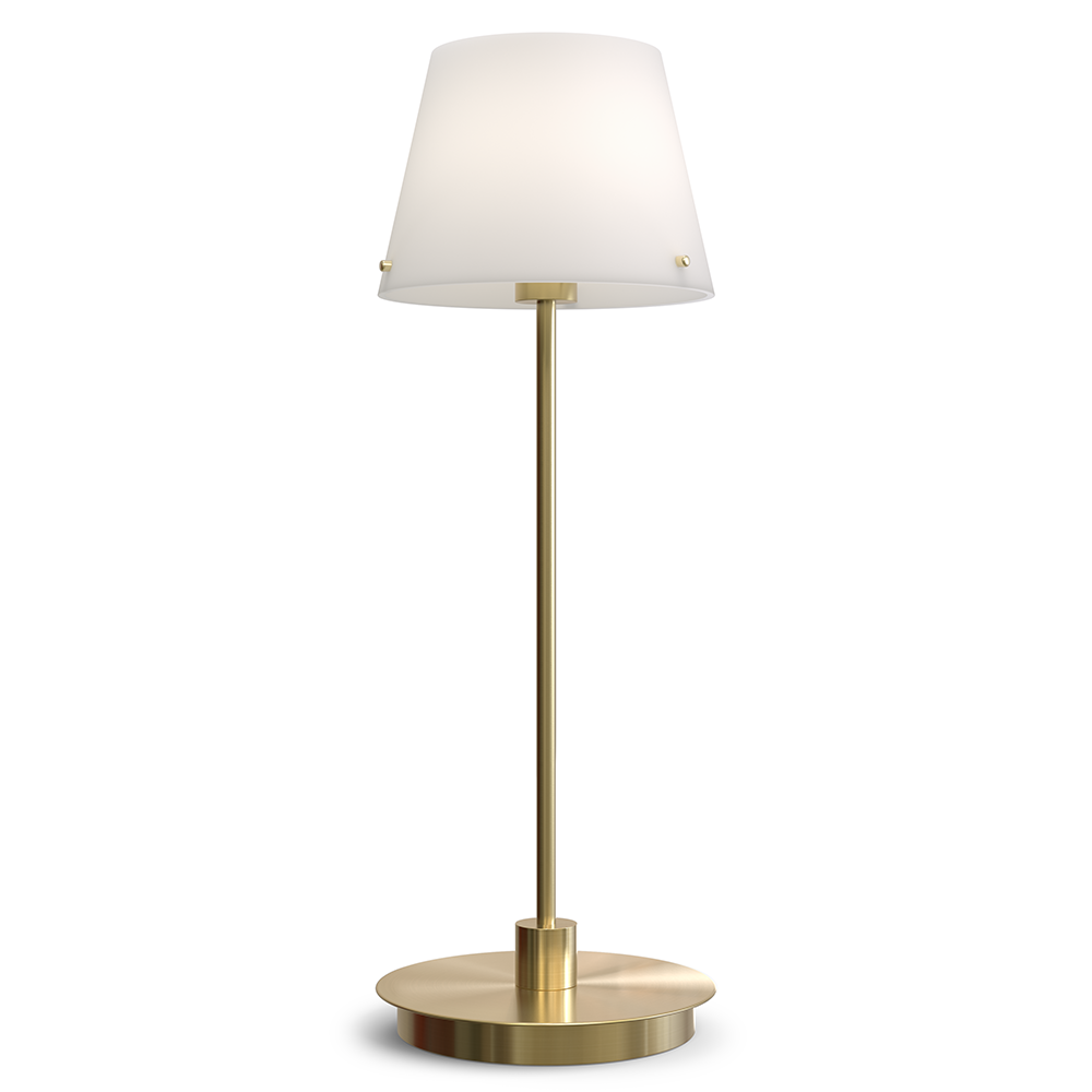 Herstal, Gil il Grande bordslampa satinmässing G9