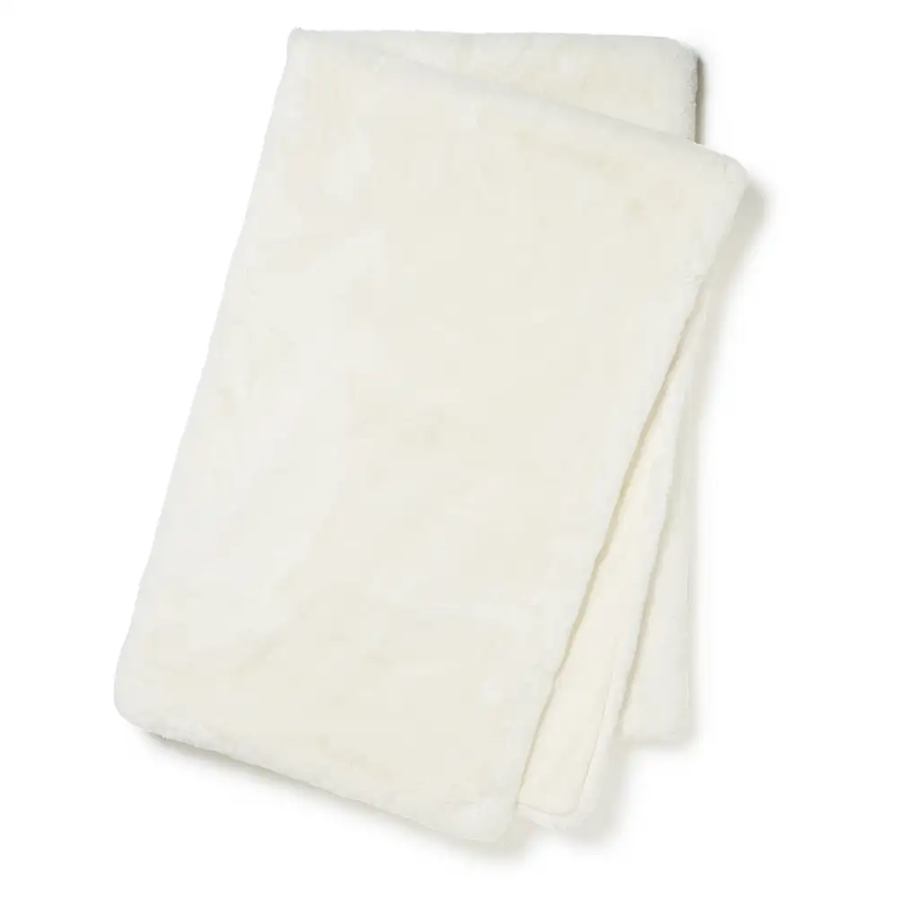 Skinnwille, Fluffy Pläd Ivory