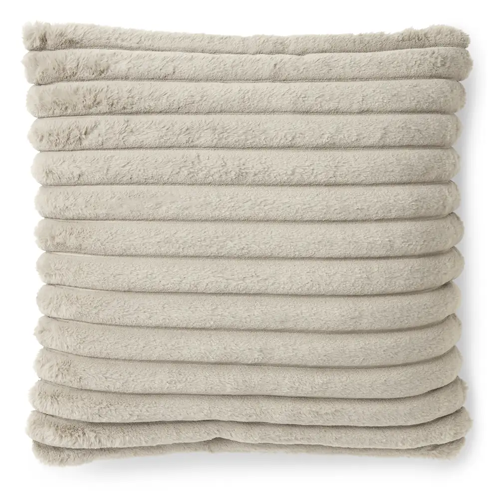 Skinnwille, Stripy Prydnadskudde 45x45 cm Taupe